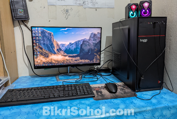 Core i5 10 gen dekstop with philips 21.5 inch monitor